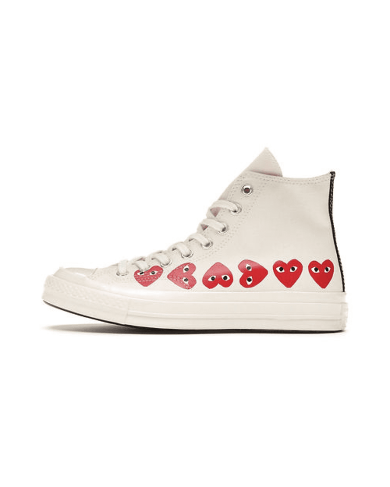 Converse Chuck Taylor All-Star 70 Hi Comme des Garcons Play Multi-Heart White